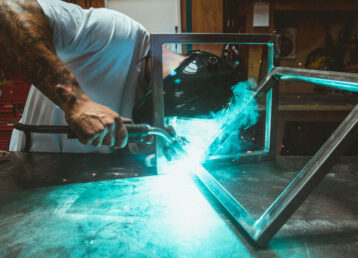 man-using-torch